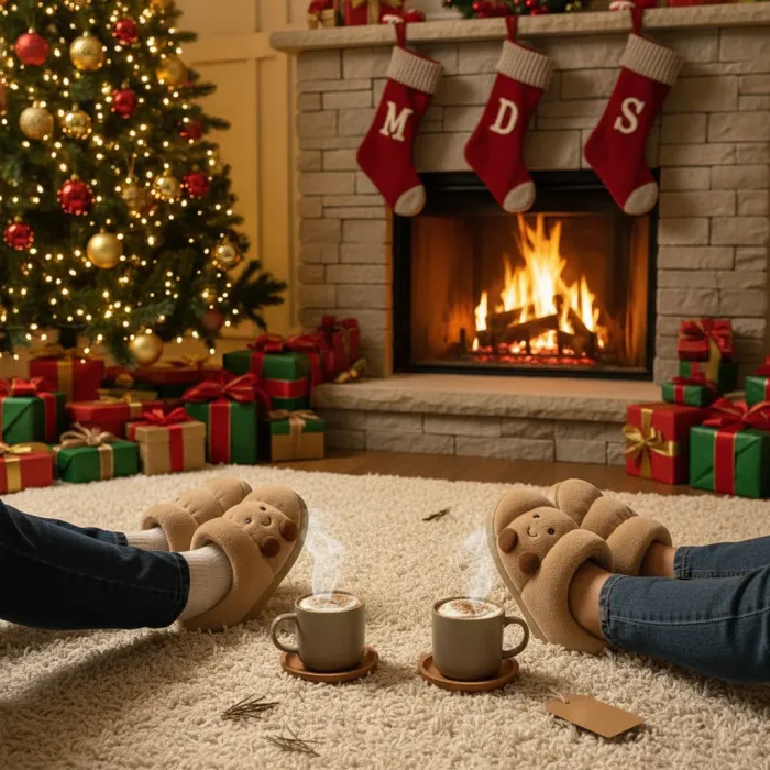 נעלי בית קרואסון מחייכות- LEAYROX