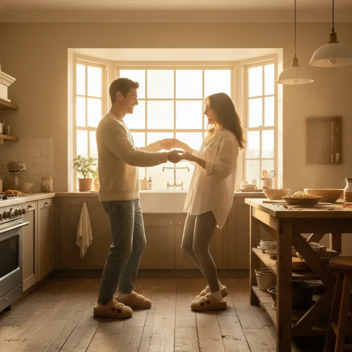 נעלי בית קרואסון מחייכות- LEAYROX